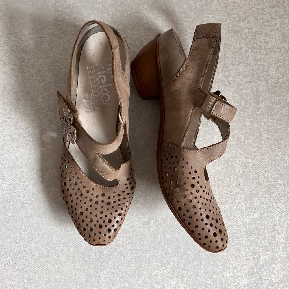 RIEKER Leather Shoes - Size 38